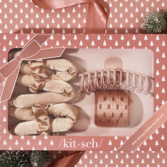 KIRSCH Satin Heatless Curling 5-pc Gift Set NIB - Picture 2 of 3